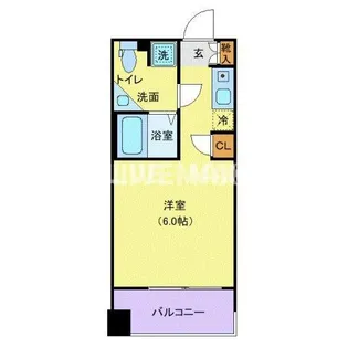 クレジデンス神谷町【4階】の間取り