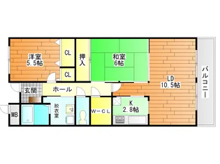 エクセレント【1階】の間取り