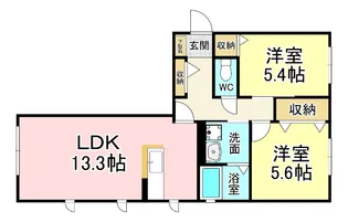 コリーヌ和【1階】の間取り