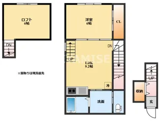 septieme【2階】の間取り