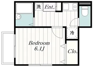 タウンフィールドII【3階】の間取り