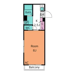 シティハイツISOBEIII【1階】の間取り