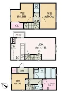 東京都練馬区旭丘1【一戸建】の間取り