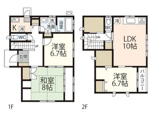 広島県廿日市市平良山手【一戸建】の間取り