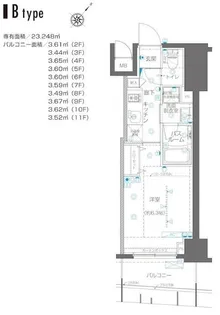 神奈川県横浜市中区不老町2【マンション】の間取り