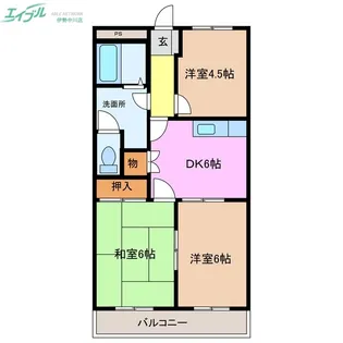 ウイングパレス【2階】の間取り