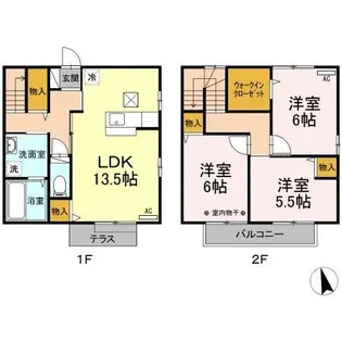 長野県長野市稲里1【一戸建】の間取り
