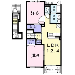 プロムナードII【2階】の間取り