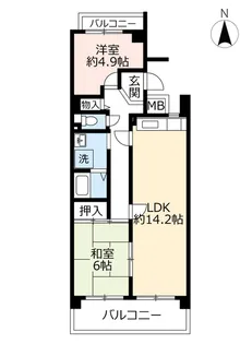 URアーバンラフレ志賀【3階】の間取り
