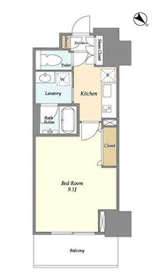 フロンティア新宿タワー【22階】の間取り