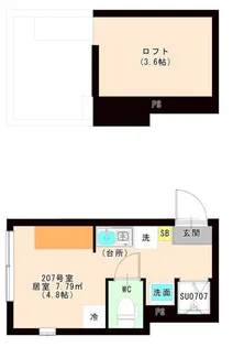 JUNE【2階】の間取り