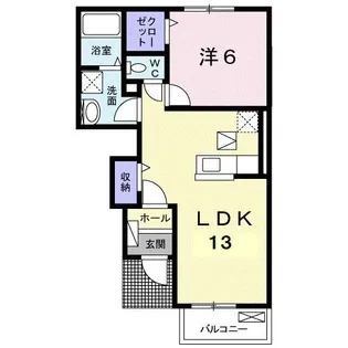 エレガンシア【1階】の間取り