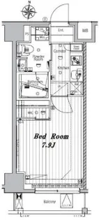 メイクスデザイン千鳥町アジールコート【9階】の間取り