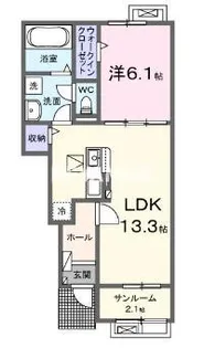 エトワール【1階】の間取り