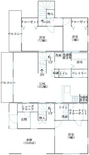 東京都杉並区阿佐谷南3【一戸建】の間取り