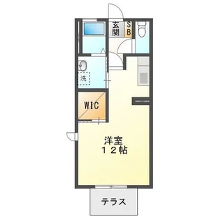 ヴァンフルールA【1階】の間取り
