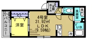 フォレスト飯山満【1階】の間取り