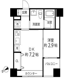 ハイリーフ上野【11階】の間取り