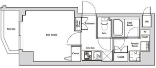 ハーモニーレジデンス神楽坂【7階】の間取り