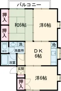 新潟県三条市三竹1【アパート】の間取り