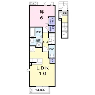 メゾン・ド・ルミエール A【2階】の間取り