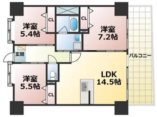 カゼマチテラス【2階】の間取り