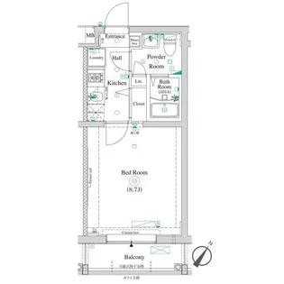 ヴァレッシア曳舟アンベリール【4階】の間取り