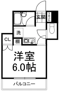 グリーンルーフ京阪【3階】の間取り