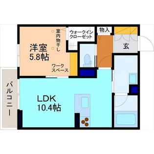 ヴェスプッチ (VESPUCCI)【2階】の間取り