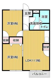 エトワールI【2階】の間取り
