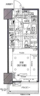 ピアース赤坂【7階】の間取り