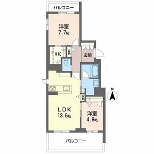 Apaiser Ouest【3階】の間取り