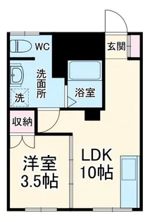 エリール厚木【1階】の間取り