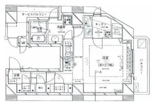 東京都港区六本木2【マンション】の間取り