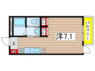 リバ-サイドレ-【1階】の間取り