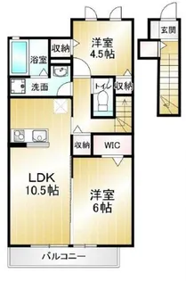 東京都小金井市緑町1【アパート】の間取り