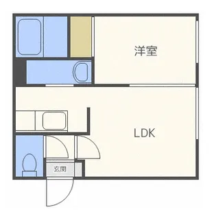 シェリエ平岸【4階】の間取り