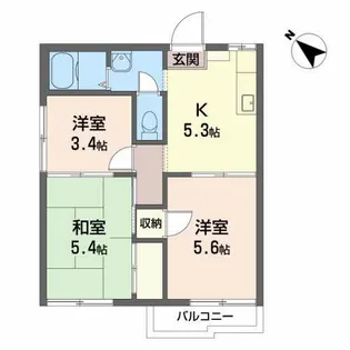 イーストコーヨーKEN【2階】の間取り