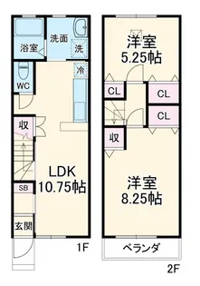 神奈川県相模原市緑区橋本4【一戸建】の間取り
