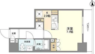 シーズンフラッツ元浅草4丁目【2階】の間取り