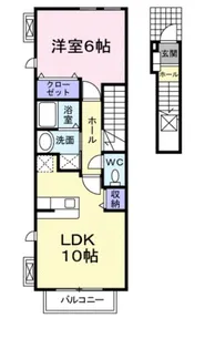 プロムナード桃山【2階】の間取り