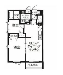 エルファーロ池尻【1階】の間取り