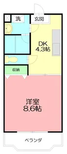 神奈川県秦野市堀西【マンション】の間取り