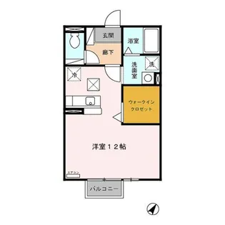 メゾンベール・コーヤII A【1階】の間取り