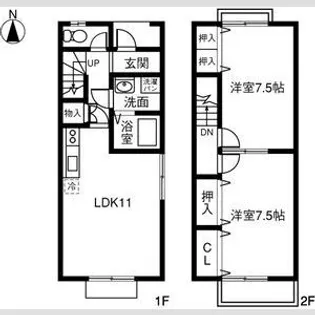 愛知県あま市森7【一戸建】の間取り