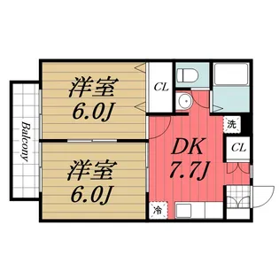 千葉県市原市五井【アパート】の間取り