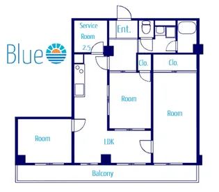 横浜天王町レジデンス【4階】の間取り
