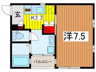 グリ-ンヒル本太【1階】の間取り