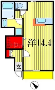 千葉県市川市本北方1【アパート】の間取り