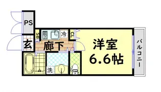 サンプラザ大正【8階】の間取り